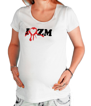 Футболка для беременных I love ZM