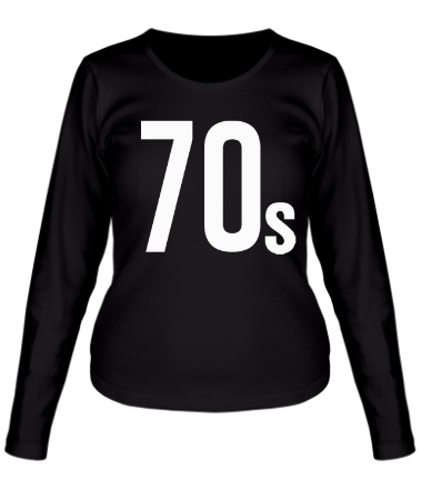 Женская футболка длинный рукав Old School 70s