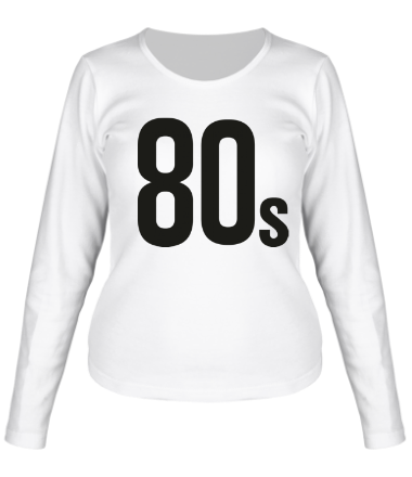 Женская футболка длинный рукав Old School 80s