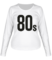 Женская футболка длинный рукав Old School 80s фото