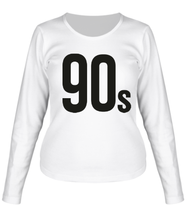 Женская футболка длинный рукав Old School 90s