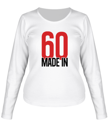 Женская футболка длинный рукав Made in 60s