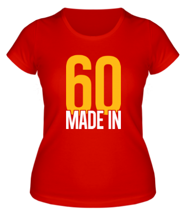 Женская футболка Made in 60s