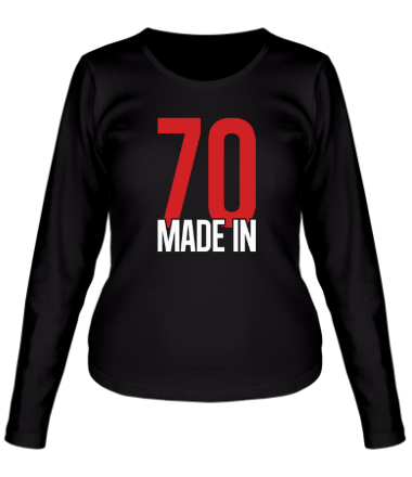 Женская футболка длинный рукав Made in 70s