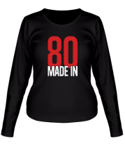 Женская футболка длинный рукав Made in 80s фото