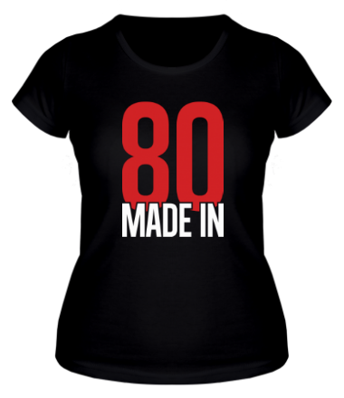 Женская футболка Made in 80s