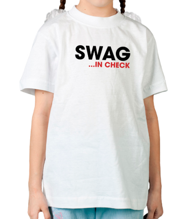 Детская футболка Swag in Check