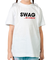 Детская футболка Swag in Check фото