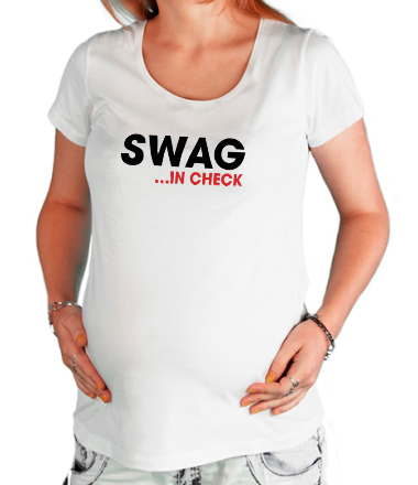 Футболка для беременных Swag in Check