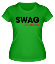 Женская футболка Swag in Check фото
