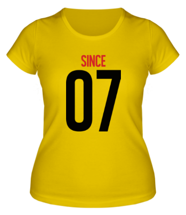 Женская футболка Together since XX07