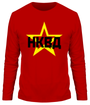 Мужская футболка длинный рукав НКВД  фото