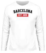 Мужская футболка длинный рукав FC Barcelona Est. 1899 фото