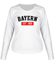 Женская футболка длинный рукав FC Bayern Est. 1900 фото