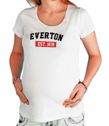 Футболка для беременных FC Everton Est. 1878