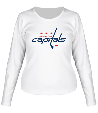 Женская футболка длинный рукав Washington Capitals