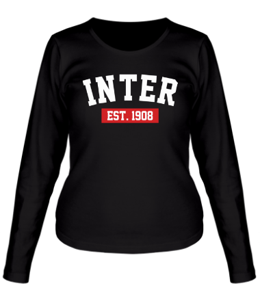 Женская футболка длинный рукав FC Inter Est. 1908