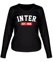 Женская футболка длинный рукав FC Inter Est. 1908 фото
