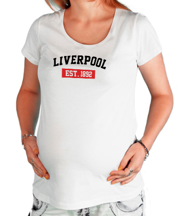 Футболка для беременных FC Liverpool Est. 1892