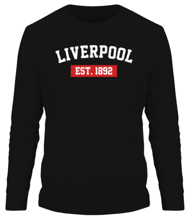 Мужская футболка длинный рукав FC Liverpool Est. 1892