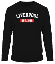 Мужская футболка длинный рукав FC Liverpool Est. 1892 фото