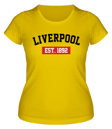 Женская футболка FC Liverpool Est. 1892