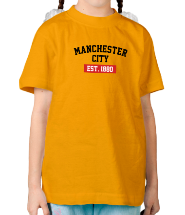 Детская футболка FC Manchester City Est. 1880