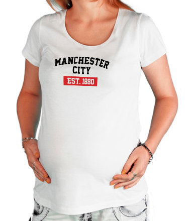 Футболка для беременных FC Manchester City Est. 1880