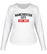 Женская футболка длинный рукав FC Manchester City Est. 1880 фото