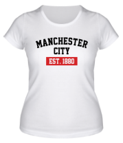 Женская футболка FC Manchester City Est. 1880 фото