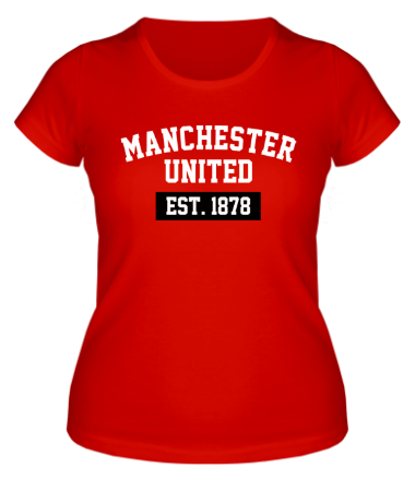 Женская футболка FC Manchester United Est. 1878