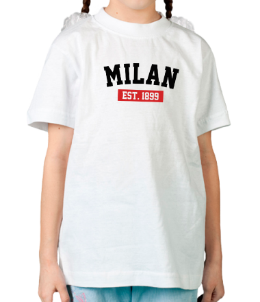 Детская футболка FC Milan Est. 1899