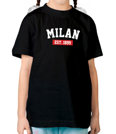 Детская футболка FC Milan Est. 1899