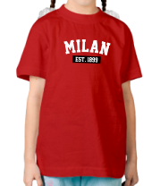 Детская футболка FC Milan Est. 1899 фото