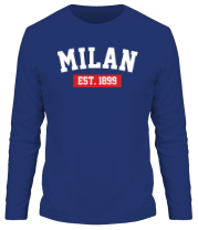 Мужская футболка длинный рукав FC Milan Est. 1899 фото