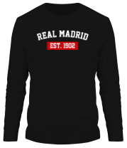 Мужская футболка длинный рукав FC Real Madrid Est. 1902 фото
