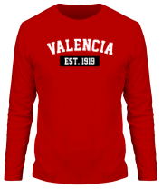 Мужская футболка длинный рукав FC Valencia Est. 1919 фото