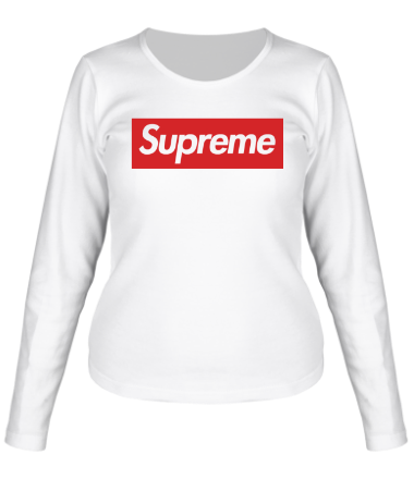Женская футболка длинный рукав Supreme