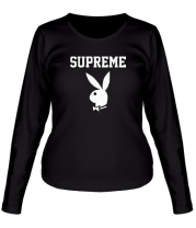 Женская футболка длинный рукав Supreme Playboy фото
