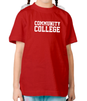 Детская футболка Community College фото