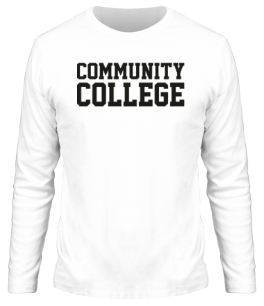 Мужская футболка длинный рукав Community College
