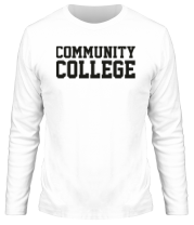 Мужская футболка длинный рукав Community College фото