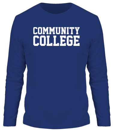 Мужская футболка длинный рукав Community College