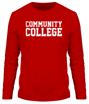 Мужская футболка длинный рукав Community College фото