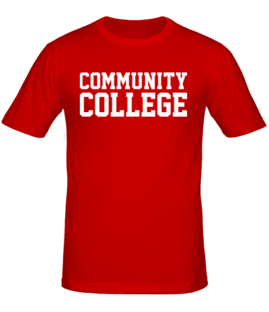 Мужская футболка Community College
