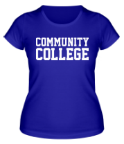 Женская футболка Community College фото