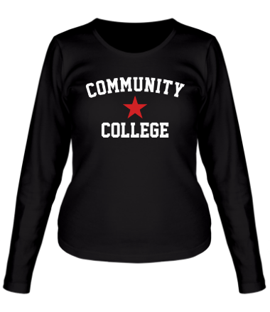 Женская футболка длинный рукав College Star