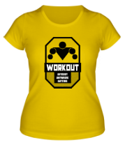Женская футболка WorkOut. Anybody. Anywhere. Anytime. фото