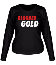 Женская футболка длинный рукав Blooded Gold фото