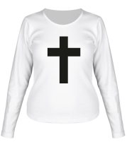 Женская футболка длинный рукав Cross Classic фото